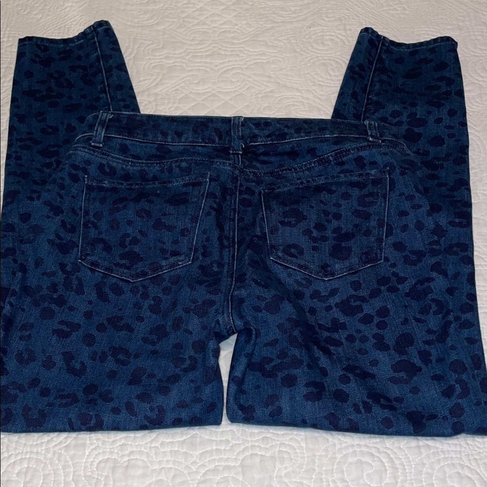 Talbots Dark Leopard Print Women Jeans - Picture 5 of 10